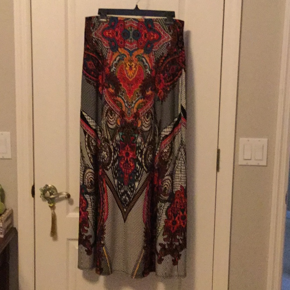 Gorgeous Floral Beige by eci Maxi Skirt BOHO chic